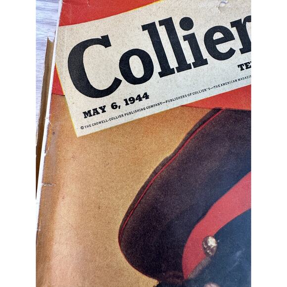 VTG Collier’s Magazine May 6 1944 WWII Woman Rifle Cover Agatha Christie Story - Picture 5 of 6